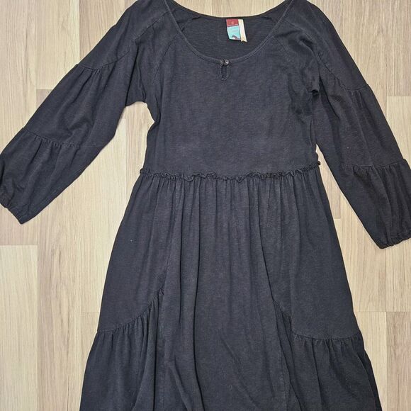 MATILDA JANE Womens Characters Counts Charlie Black Longsleeve Dress Large - Picture 2 of 8
